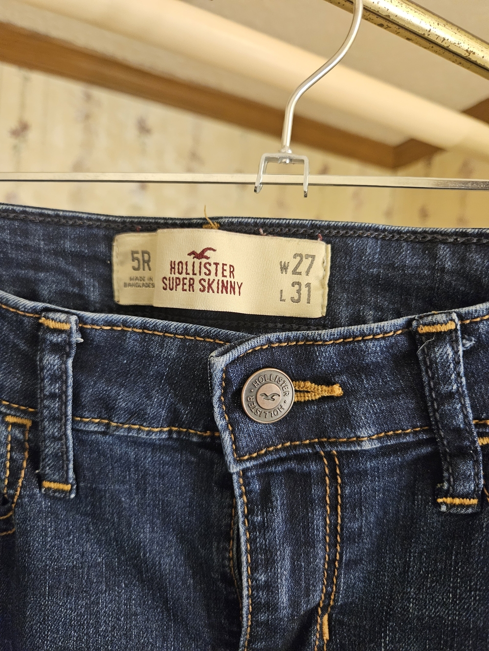 Hollister Super Skinny Jeans in Dark Indigo Denim Size 5
